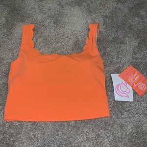 NWT Kortni Jeane Scalloped Swimmer